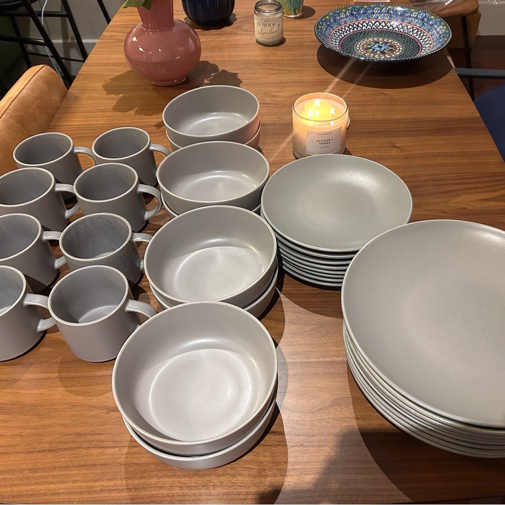 Pottery Barn Mason Stoneware Dinnerware Collection 32 Pc Set!